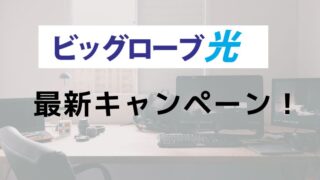 【2024年9月】ビッグローブ光キャンペーン比較